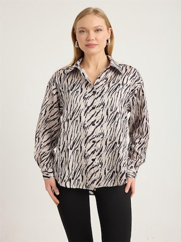 T-shirt HOME STORE en beige : devant