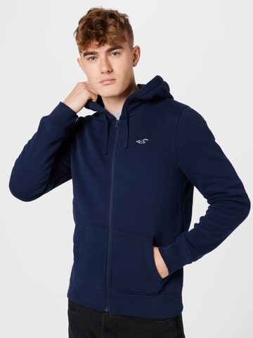 HOLLISTER Sweatjacke in Blau: predná strana