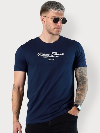ESTEEM T-Shirt 'Finesse' en bleu foncé, Vue avec produit