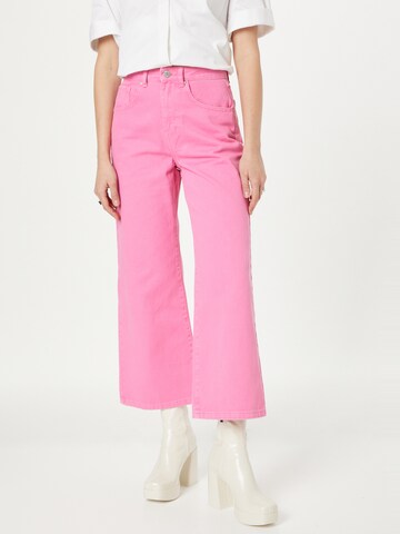 Dorothy Perkins Wide Leg Jeans in Pink: predná strana