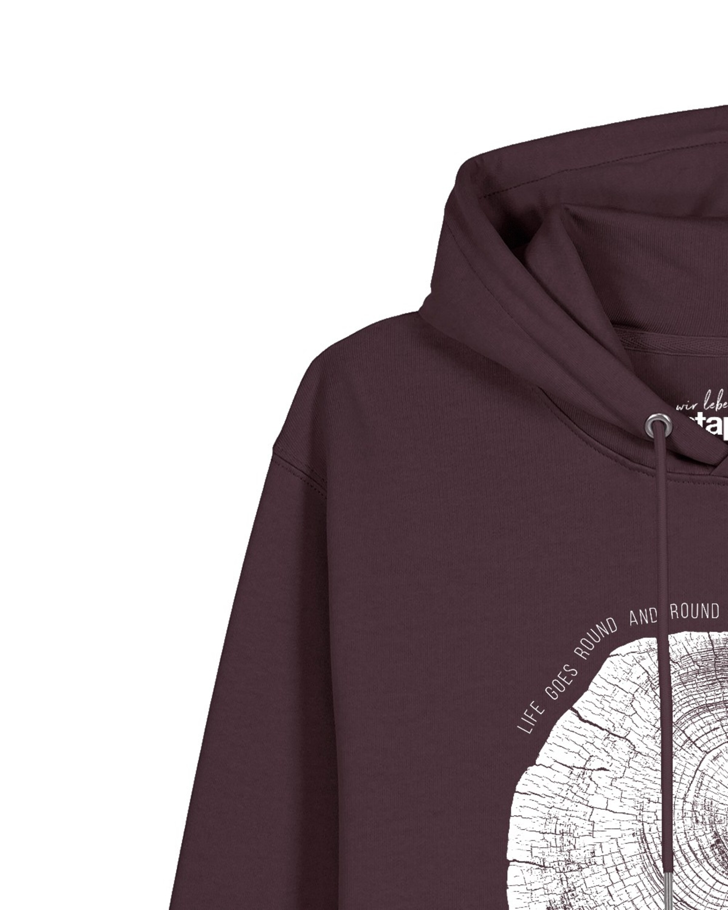 Watapparel Sweatshirt 'Baumscheibe' in Rood