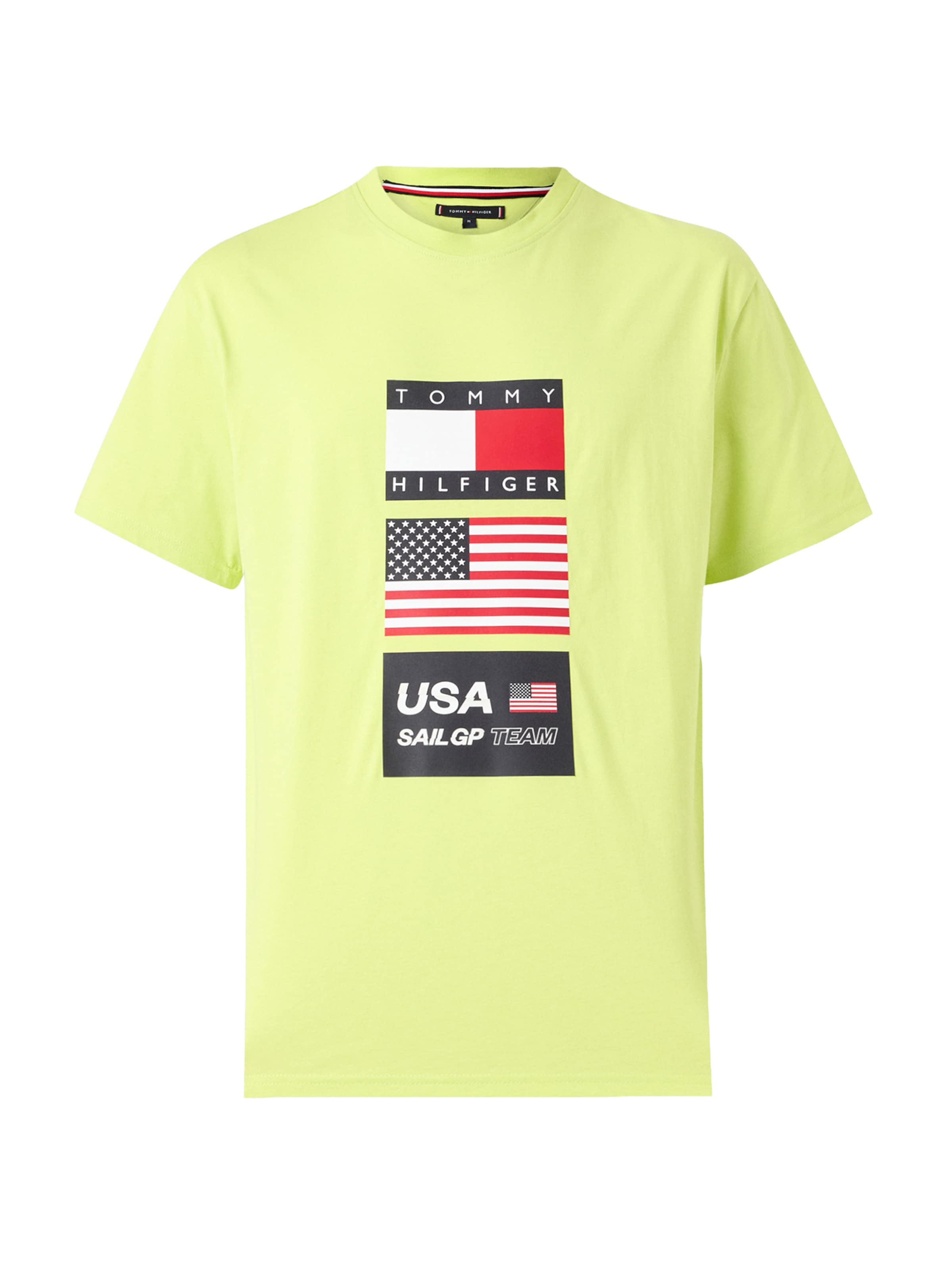 TOMMY HILFIGER Koszulka 'SAILGP SAILING' w kolorze jasnozielony / czerwony / czarny / białym, Podgląd produktu