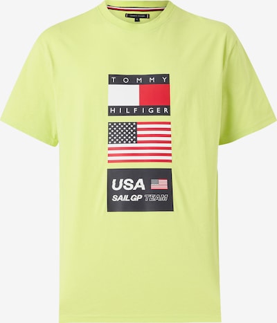 TOMMY HILFIGER Majica 'SAILGP SAILING' u svijetlozelena / crvena / crna / bijela, Pregled proizvoda