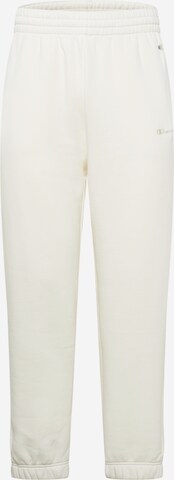 Pantalon Champion Authentic Athletic Apparel en blanc : devant