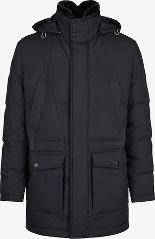 HECHTER PARIS Winter Parka 'Functional' in Black: front