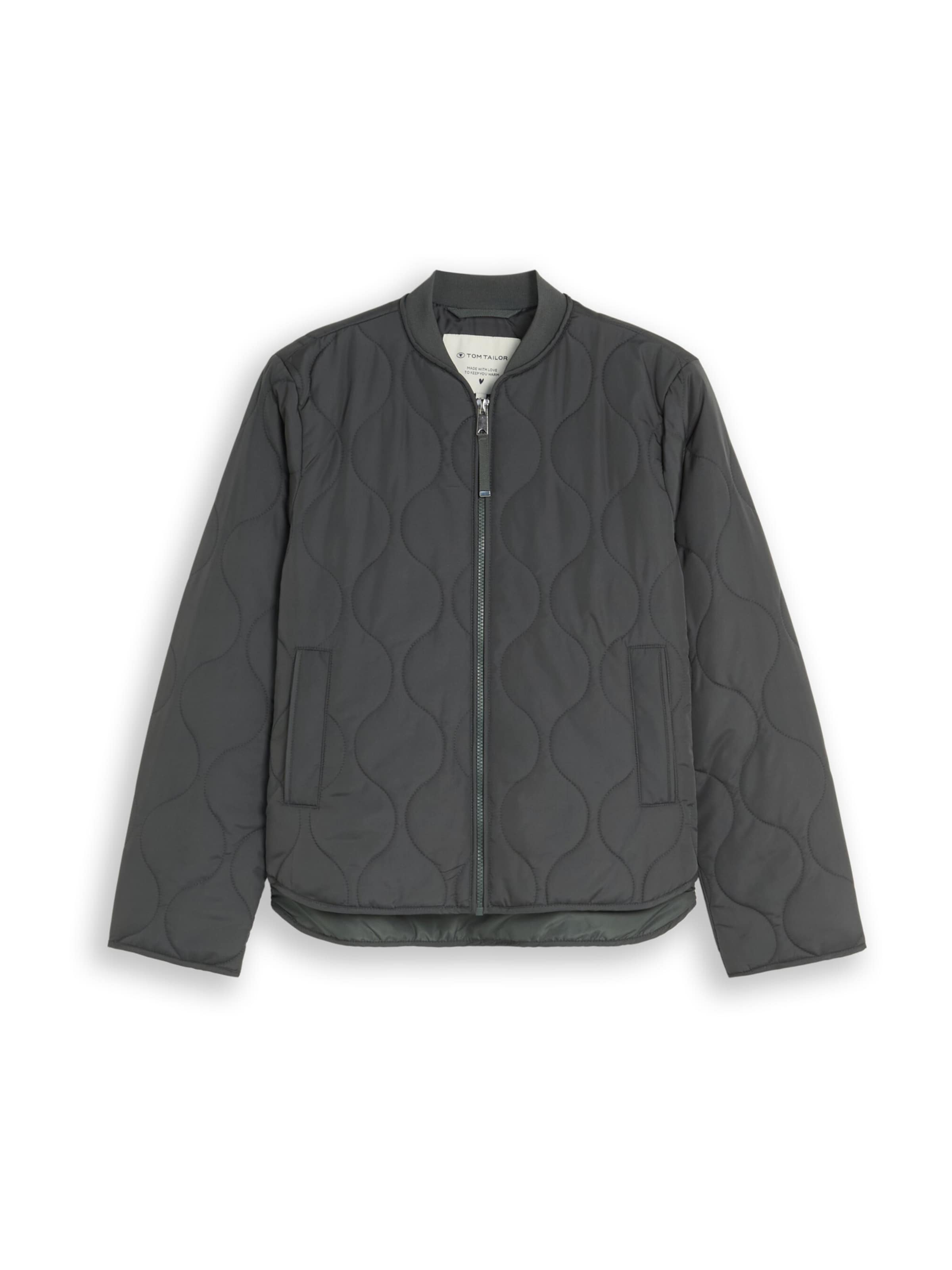 TOM TAILOR - Chaqueta de entretiempo en verde: frente
