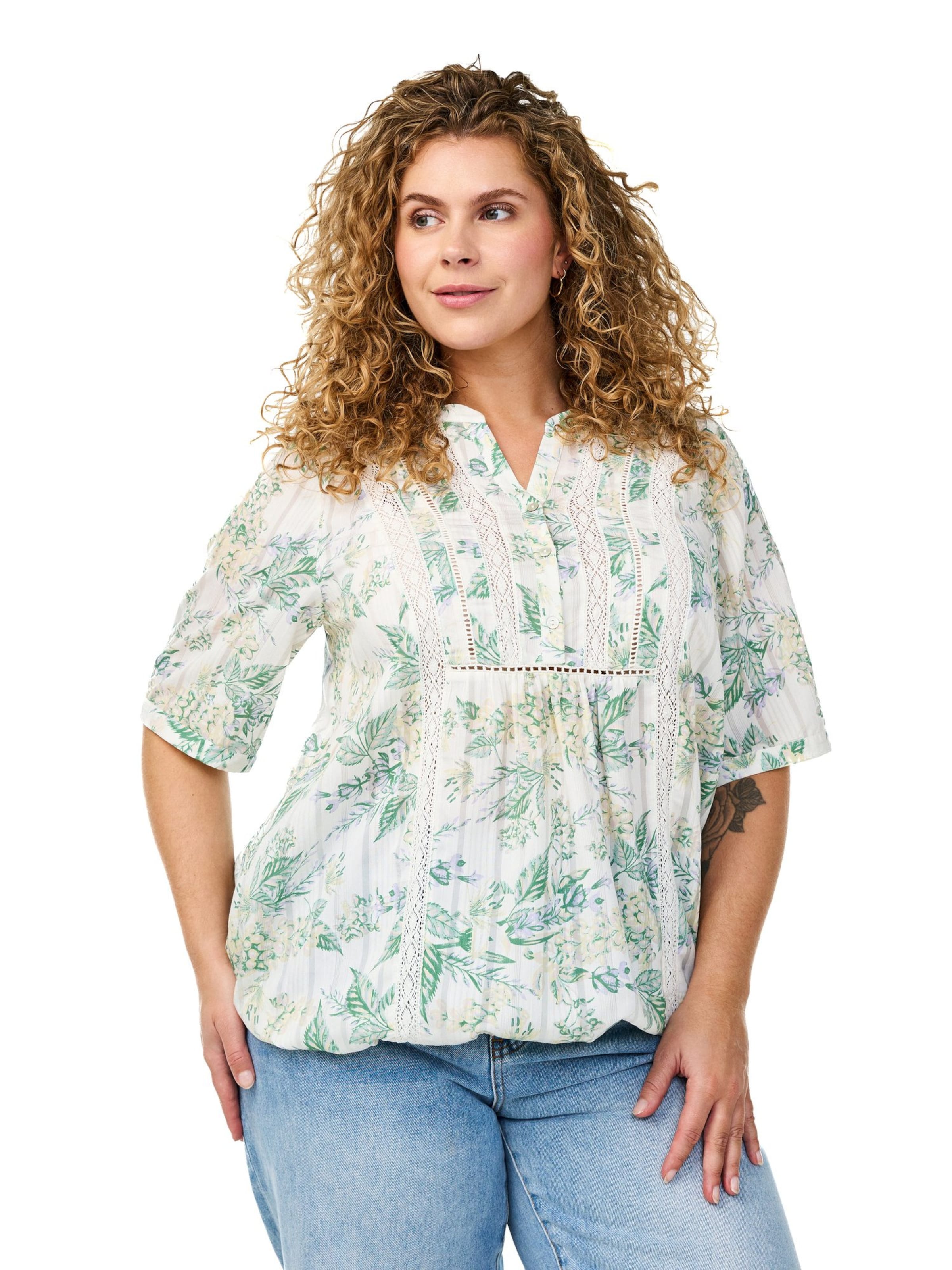 Chemisier 'Gitte' Zizzi en blanc