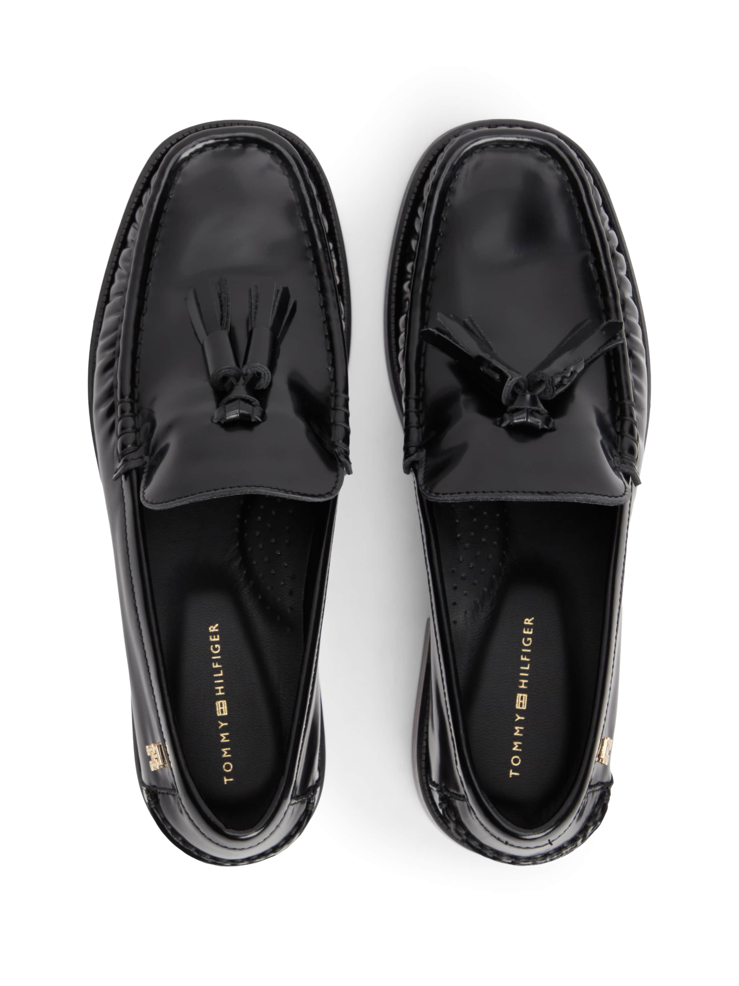 TOMMY HILFIGER Slipper in Schwarz