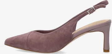 VENEZIA Slingback Pumps in Purple: front
