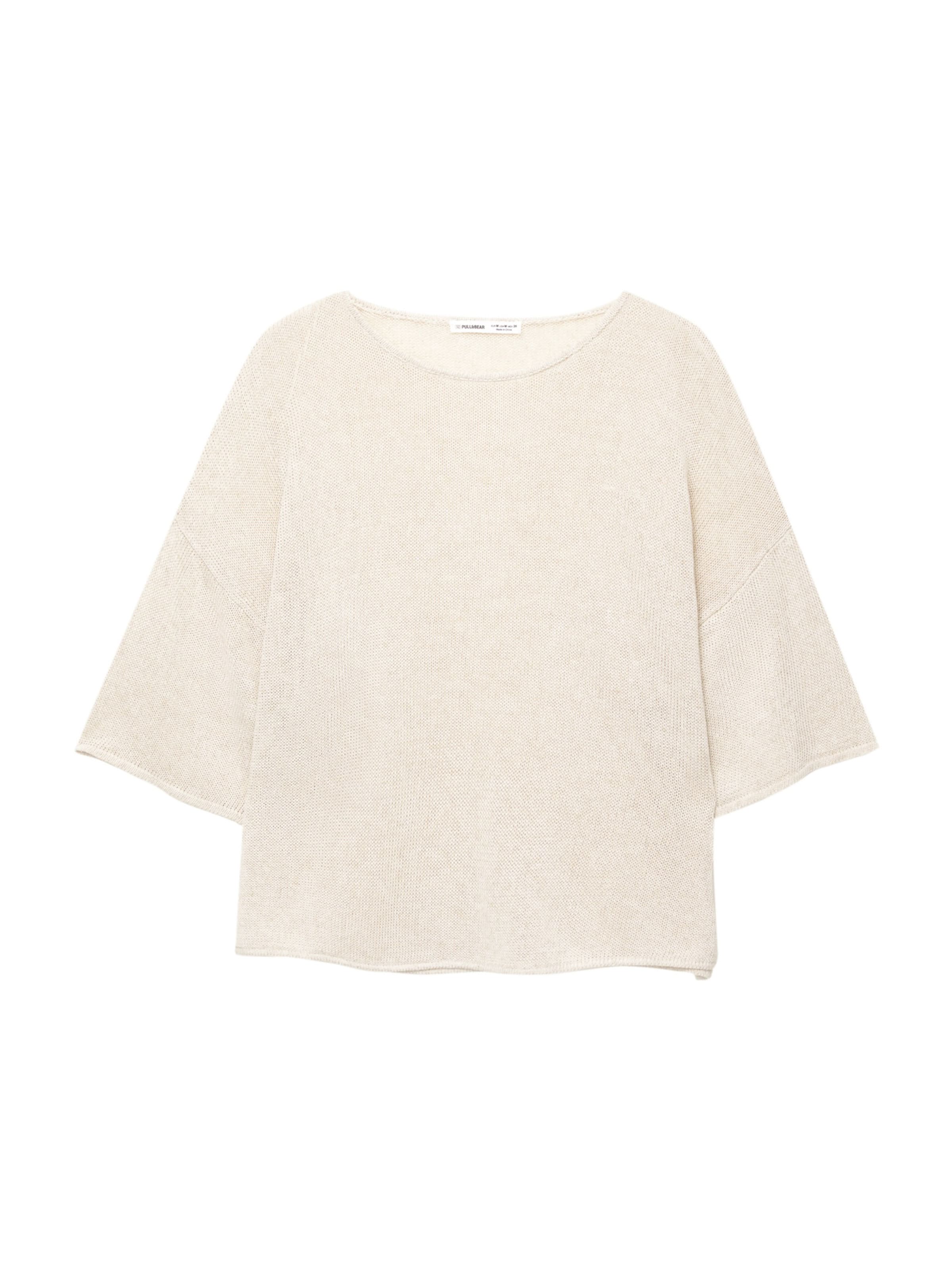 Pull&Bear Pulóver - bézs: elől