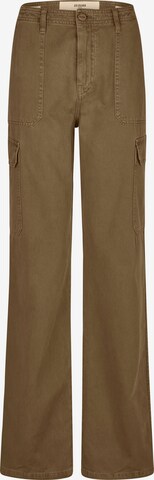 Goldgarn Loose fit Cargo Jeans in Green: front