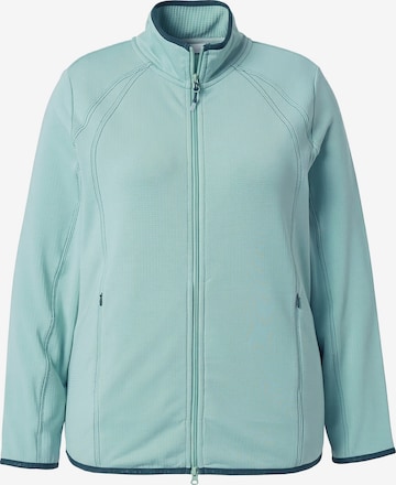 Ulla Popken Sweatjacke in Blau: Vorderseite