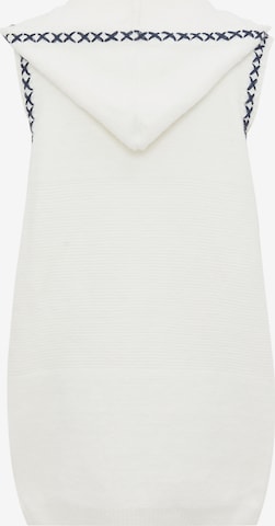 IZIA Knitted vest in White