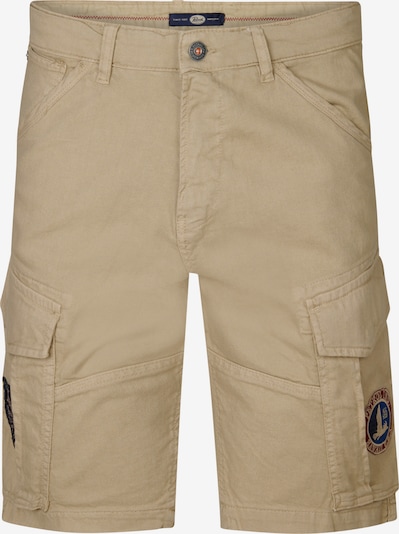 Petrol Industries Jeans cargo en beige clair / bleu marine / lie de vin, Vue avec produit