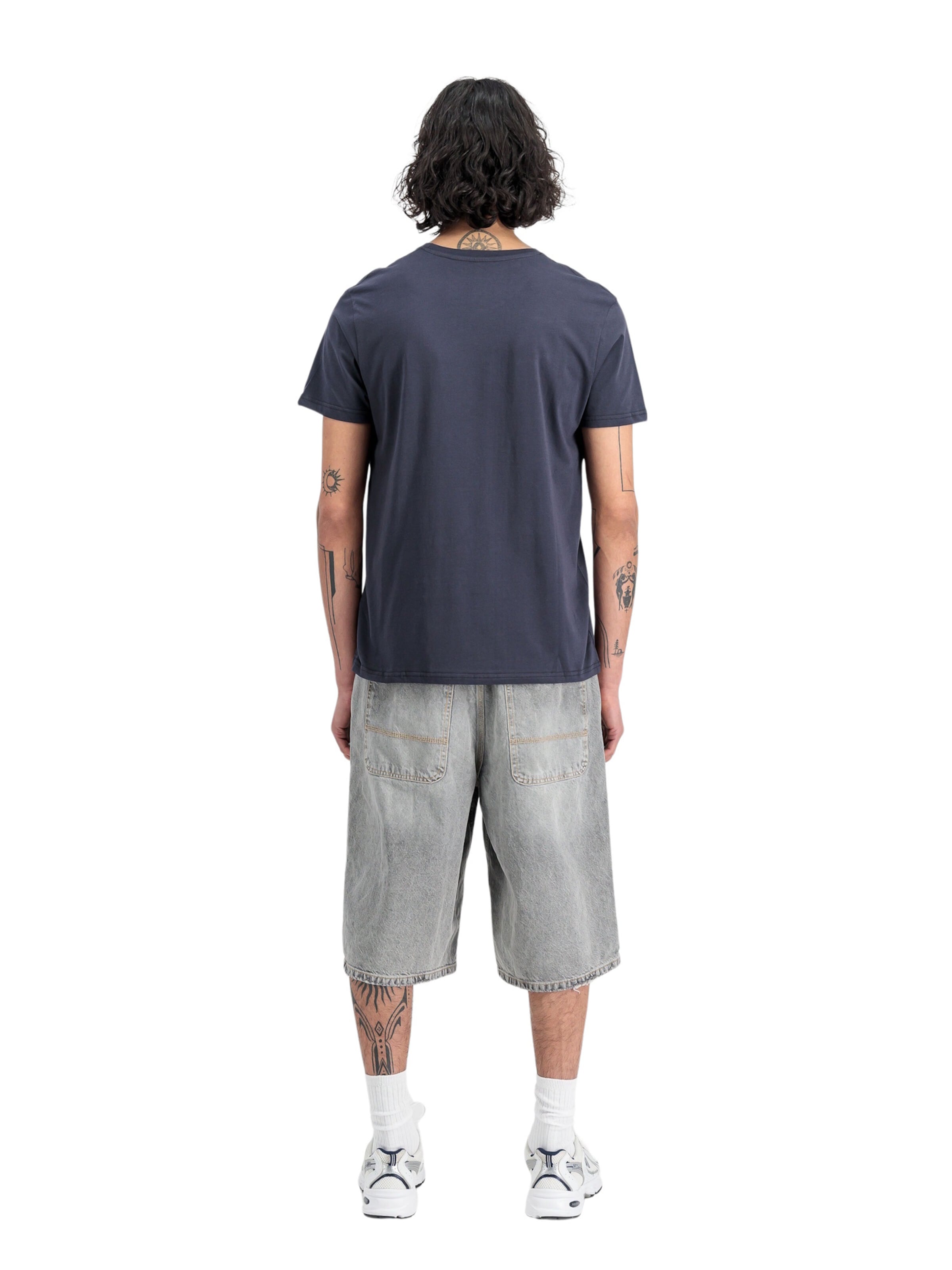 ALPHA INDUSTRIES T-Shirt 'Basic' in Blau