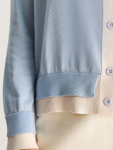 Cardigan Bianco Lucci en bleu