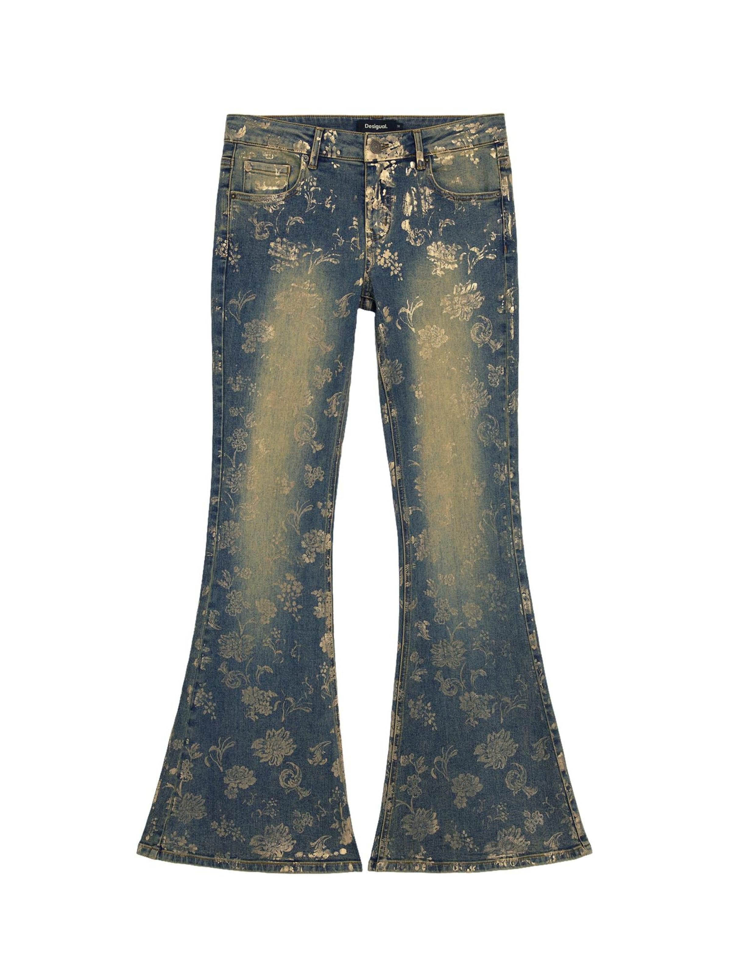 Desigual - Flared Calças de ganga em azul: frente