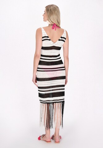 IZIA Knit dress 'Fashion Look' in White