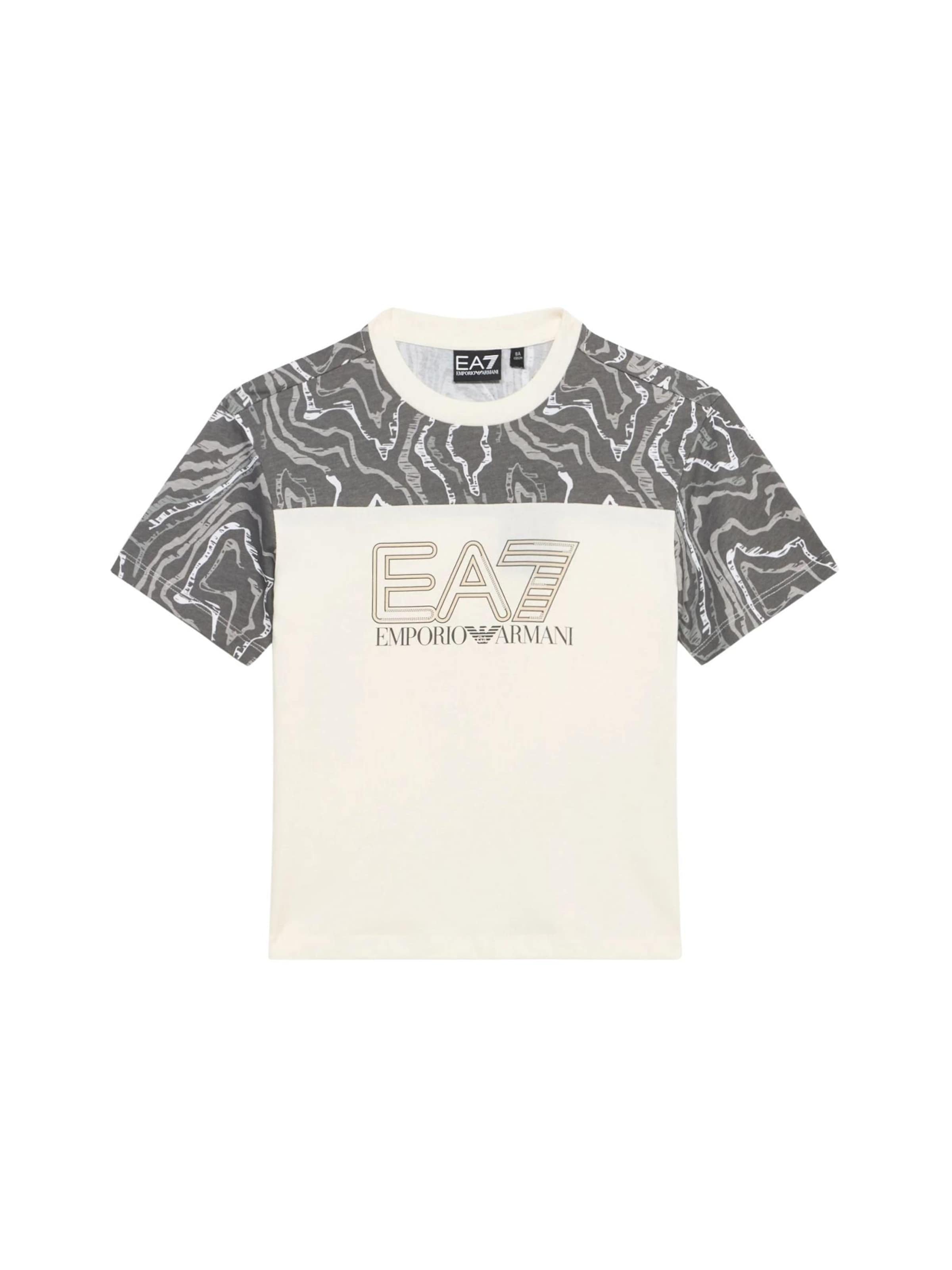 T-Shirt EA7 Emporio Armani en beige : devant