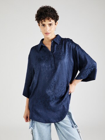 Soft Rebels Blouse 'Naya' in Blauw: voorkant