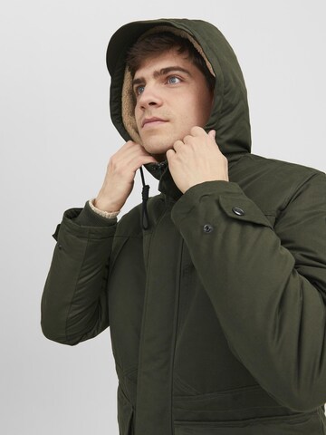 JACK & JONES Зимняя парка 'Clip' в Зеленый