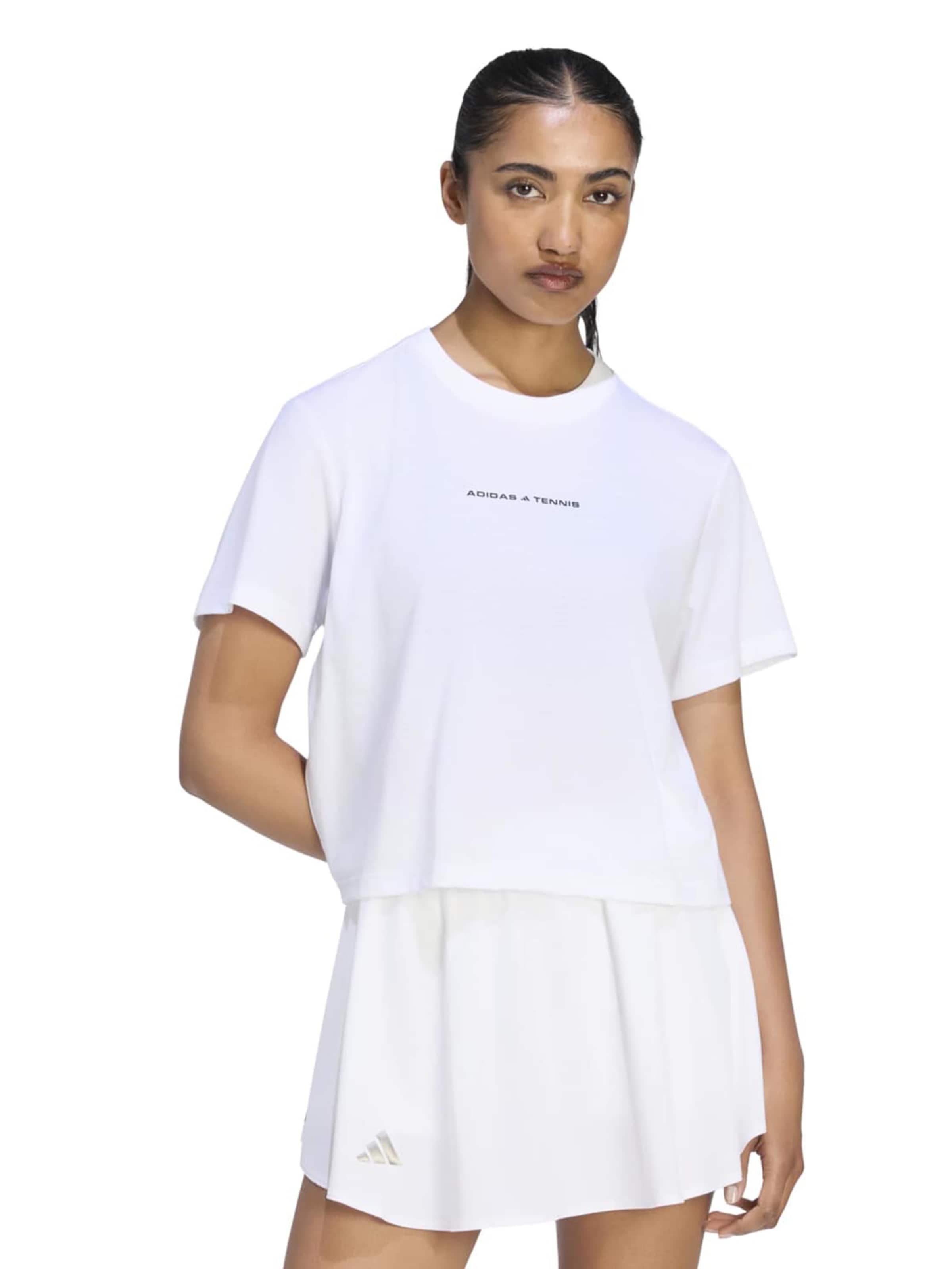 ADIDAS PERFORMANCE - Camiseta funcional 'TNS CLTR' en blanco: frente