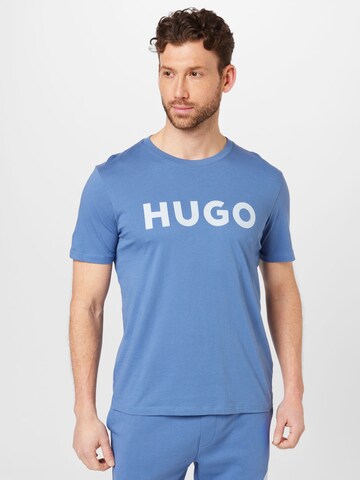 HUGO Μπλουζάκι 'Dulivio' σε μπλε: μπροστά