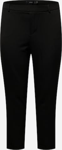 Vero Moda Curve Slimfit Hose 'Maya' in Schwarz: predná strana