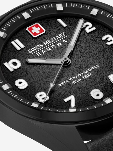 SWISS MILITARY HANOWA Uhr 'Greyhound' in Schwarz