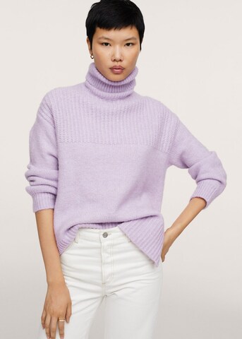 Pull-over 'serenac' MANGO en violet : devant