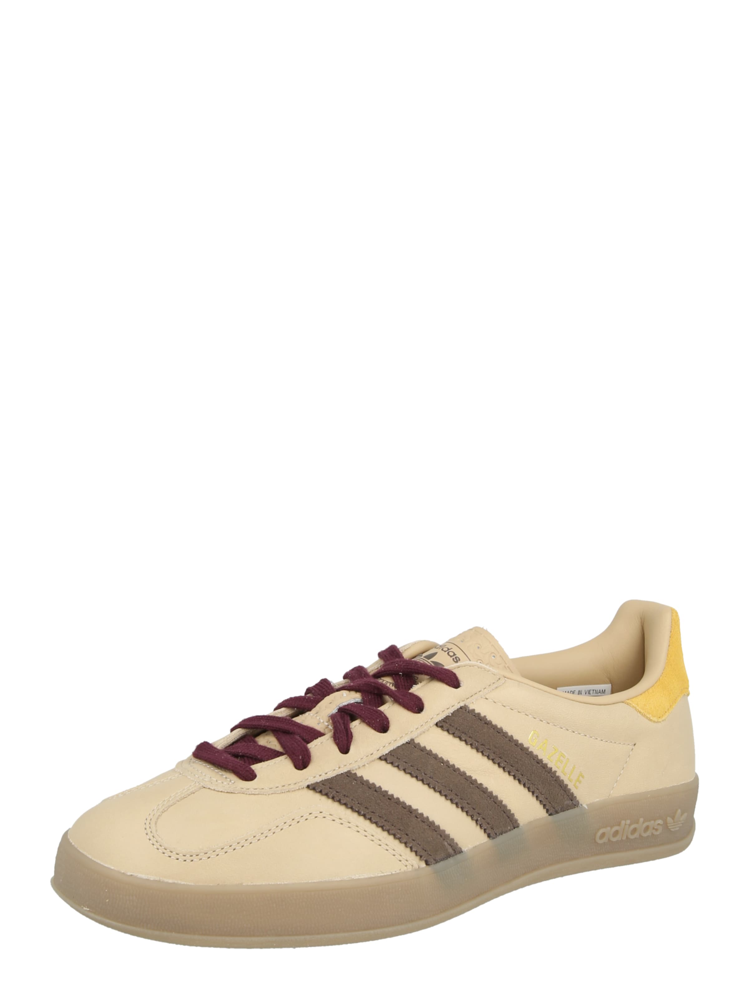 ADIDAS ORIGINALS Ниски маратонки 'GAZELLE INDOOR' в размер 35,5 в бежово / шоколад / жълто, Преглед на продукта