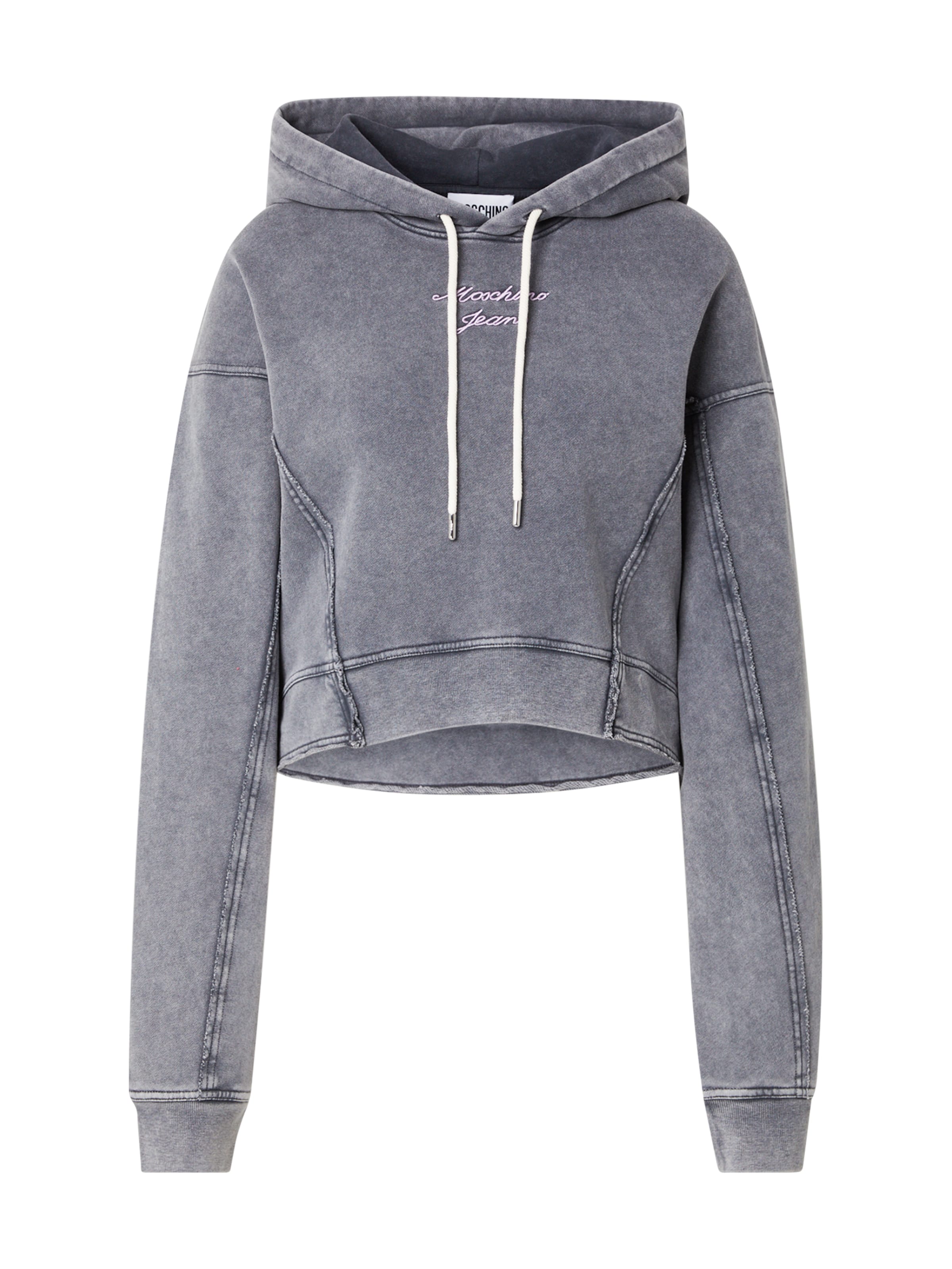 Sweat-shirt Moschino Jeans en gris : devant