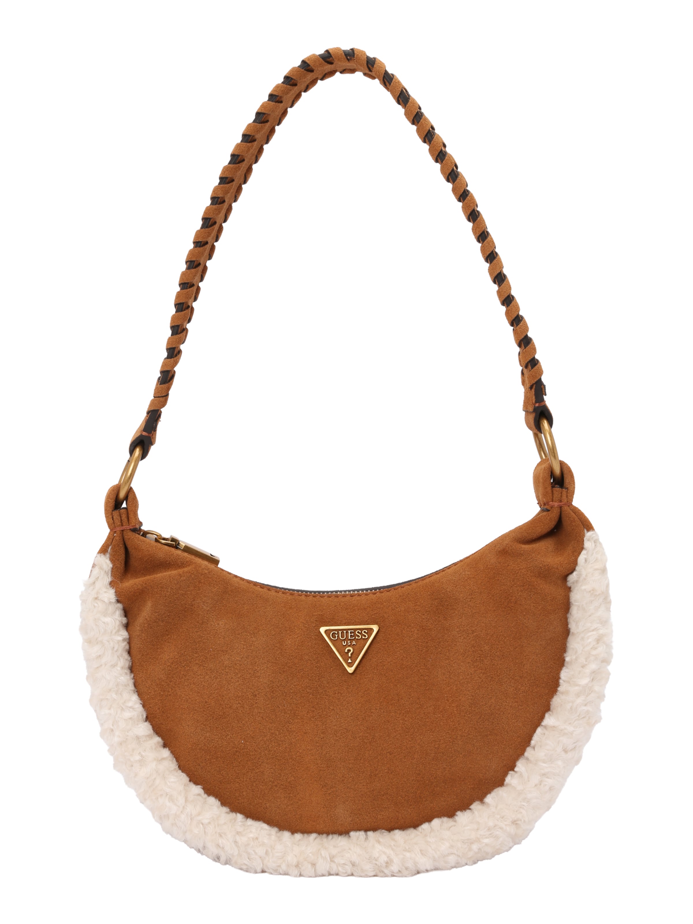 GUESS Schoudertas 'AMITA HOBO' in Bruin: voorkant