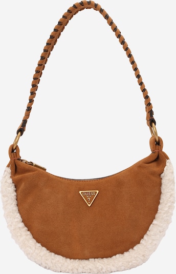 GUESS Olkalaukku 'AMITA HOBO' värissä beige / konjakki, Tuotenäkymä