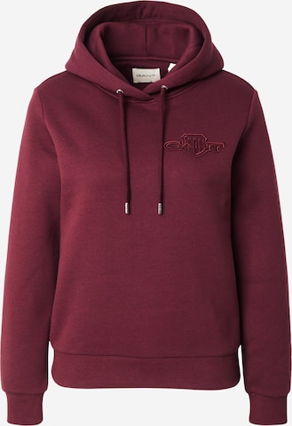 Felpa di GANT in rosso: frontale
