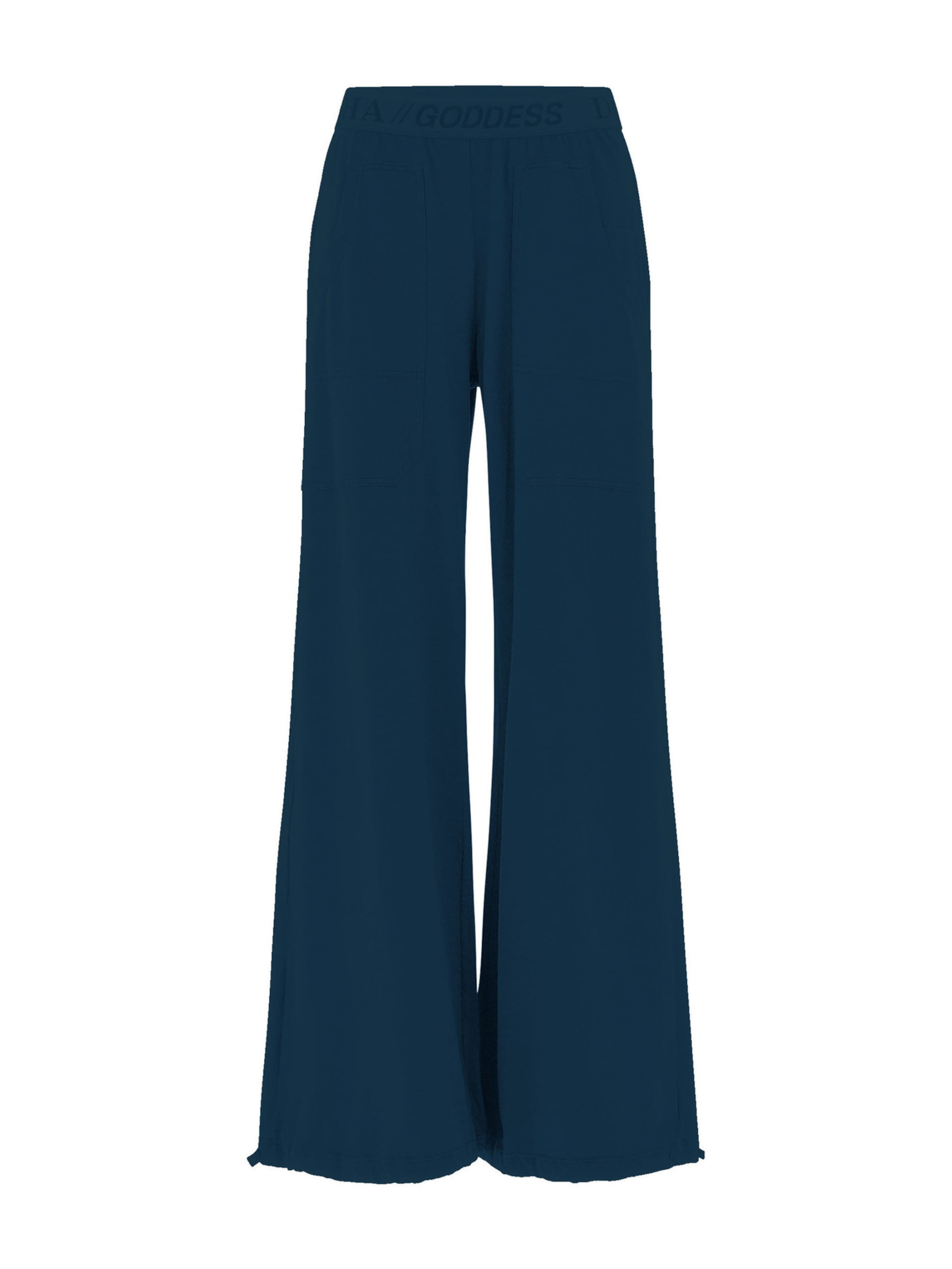 DEHA Wide leg Sportbroek in Blauw: voorkant