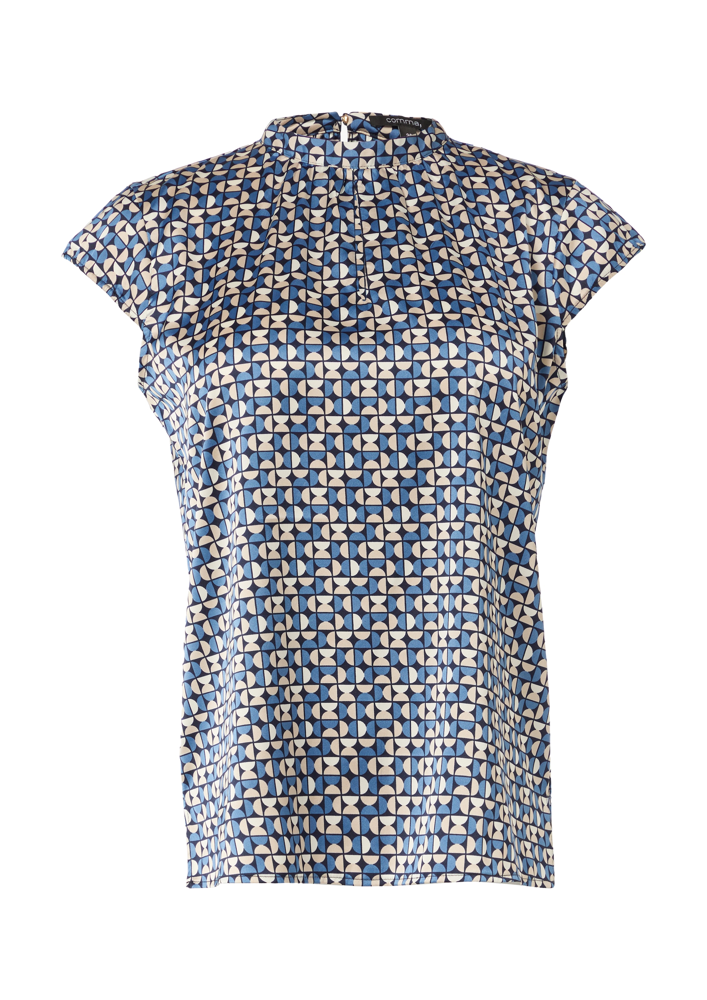 COMMA Blouse in Blue: front