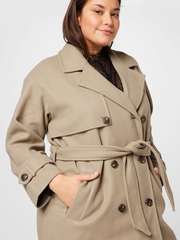 Vero Moda Curve Between-Seasons Coat 'FORTUNE' in Green