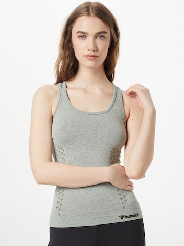 Hummel Sports Top in Grey: front