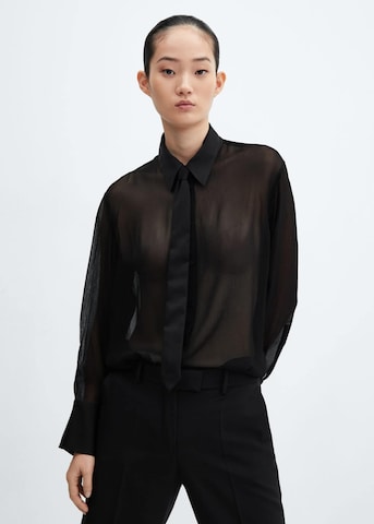 MANGO Bluse 'BLACKY' i svart: forside