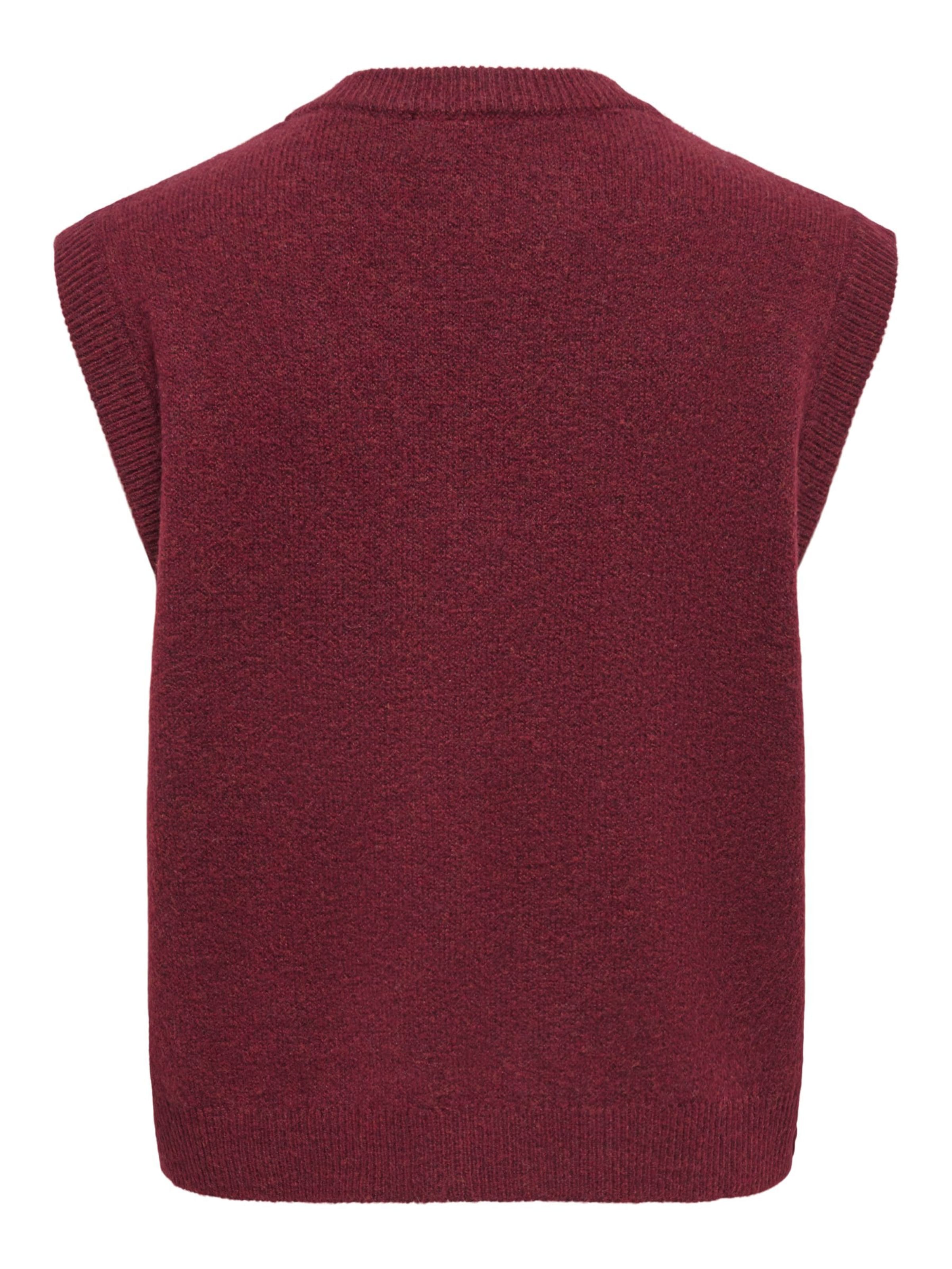 JDY Gebreide bodywarmer 'JDYSuper' in Rood