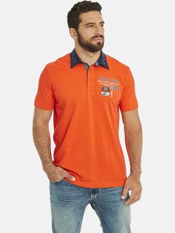 T-Shirt ' Kodewin ' Jan Vanderstorm en orange : devant