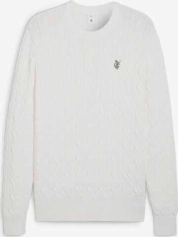 Pull-over de sport 'PUMA x QUIET GOLF CLUB' PUMA en blanc : devant