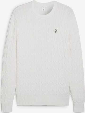PUMA Athletic Sweater 'PUMA x QUIET GOLF CLUB' in White: front