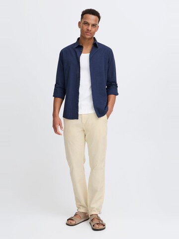 !Solid Regular Leinenhose 'Loran' in Beige