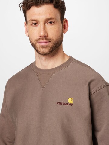 Carhartt WIP Sweatshirt 'American Script' i brun