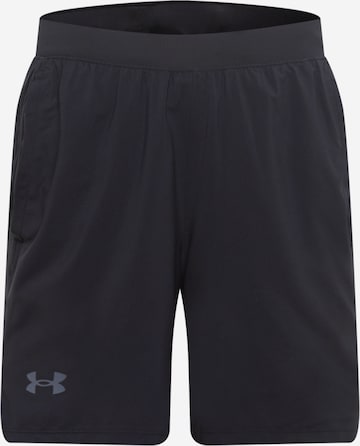 UNDER ARMOUR Sportbroek 'Launch' in Zwart: voorkant