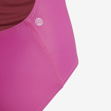 ADIDAS PERFORMANCE Athletic Swimwear 'Big Bars Logo' in Pink