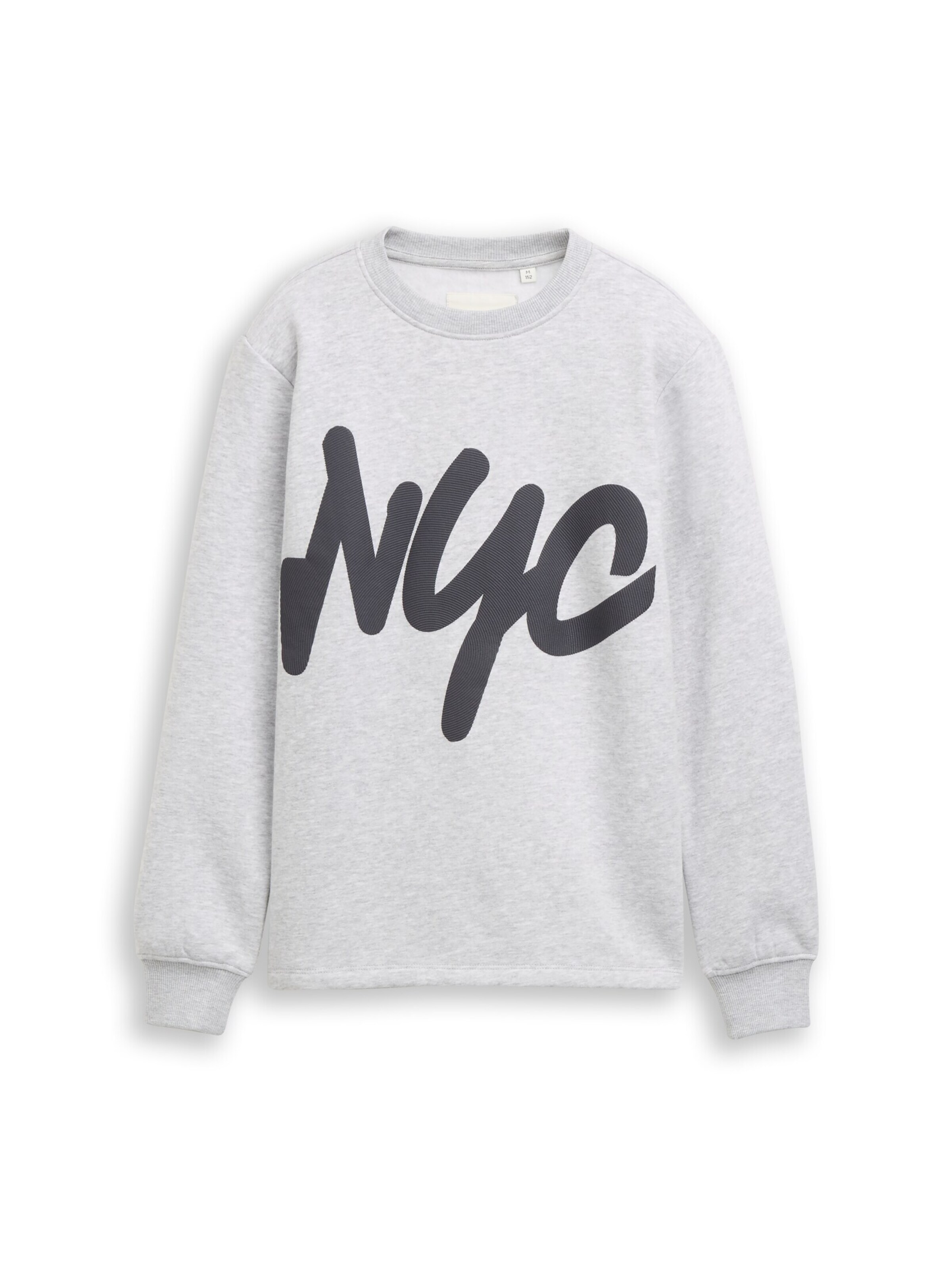 TOM TAILOR Sweatshirt in Grey: front