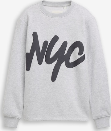 TOM TAILOR Sweatshirt in Grey: front
